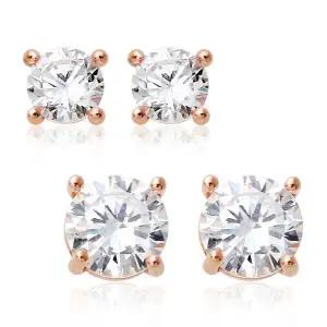 14K 금침 이어링 원형큐빅 0.4mm 심플 데일리 일자침 귀걸이