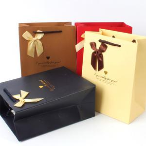 종이쇼핑백(리본) 종이가방 선물 포장가방  쇼핑백