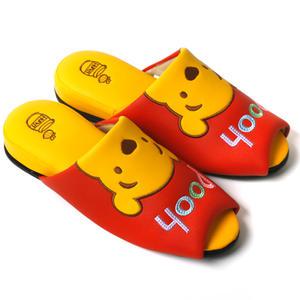 푸우 꿀단지 슬리퍼 Pooh 레자 거실화 푸우슬리퍼