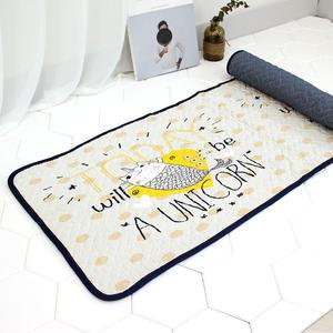 헤링본 퀼팅 롱매트 유니콘 주방 욕실 발매트