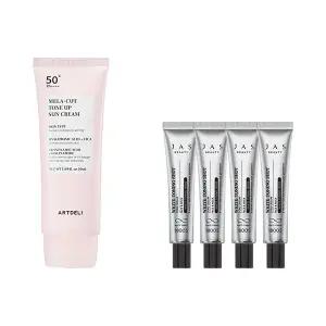 아트델리 톤업 선크림 50ml / 쟈스 화이트 토닝샷 기미크림 15ml x4