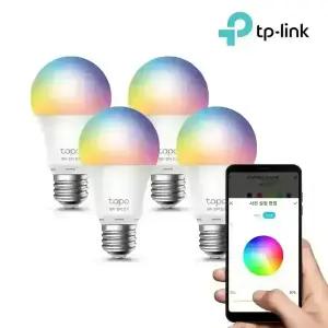 Tapo L530E(4팩) 스마트 멀티 컬러 전구 LED 조명 IoT 구글홈 절전