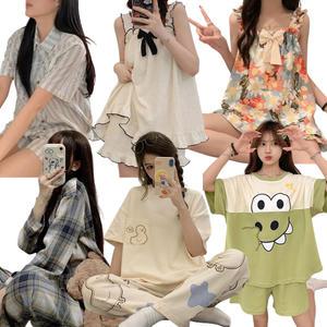 여름 여성 잠옷세트 원피스 홈웨어 파자마 여름잠옷 여자 원피스