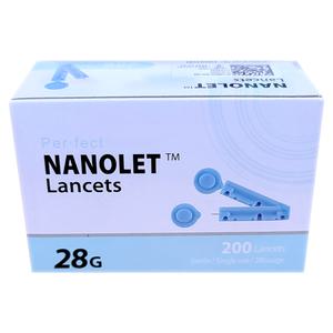 동방 나노렛 란셋 28G 200개입 1통 사혈침 채혈 침 일회용 바늘 혈당 손따기 수동 랜싯 의료기기