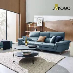 [자코모] 플레르 3.5인 슈렁큰 천연면피 소가죽 소파+스툴