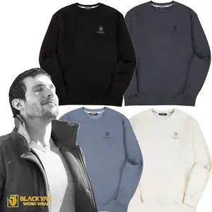 블랙야크 애슬레저 기모 맨투맨 긴팔 남성 겨울 라운드 보온 기능성 남녀공용 커플티 BL-1003