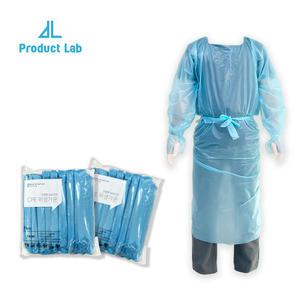 프로덕트랩 일회용 위생복 비닐 육가공 작업장 CPE 위생가운 개별포장 10매