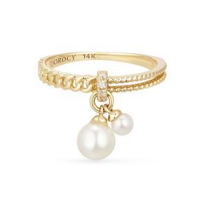 [도로시(DOROCY)][도로시] 14k 릴리 담수진주 드롭 반지