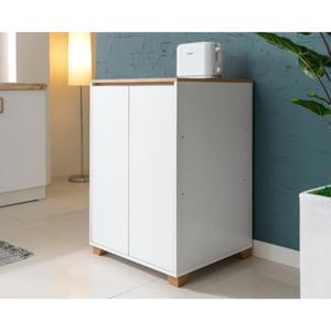 광폭 3단 양문 주방 하부 수납장(60cm) 조리 작업 다이닝룸 선반 붙박이 대