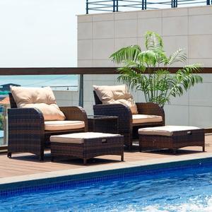 에일리 라운지 소파 야외테이블 세트 야외용 카페 테라스 라탄 테이블