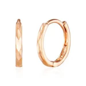 [비앤비골드] 당일발송 14K/18K 다이아컷팅 원터치 링귀걸이 소 한쌍 WIE39418