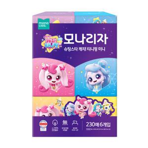 모나리자 캐치 티니핑 미니 230매 6입 x 1팩 각티슈