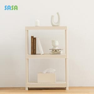 가구 뚝딱600 무볼트 조립식 플라스틱 앵글선반 3단 아이보리