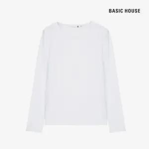 (정상가:25,900원) 베이직하우스 우먼슬림핏스판긴팔티셔츠 LATS0208