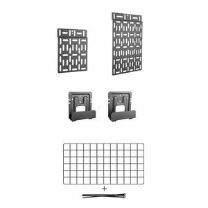 셋탑박스 공유기 벽걸이 TV선정리 브라켓 후면정리망
