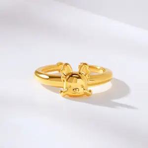 [골드팡] 24k 순금 해피용용이 통통 돌반지