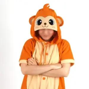 반팔 동물잠옷 원숭이 (오렌지)