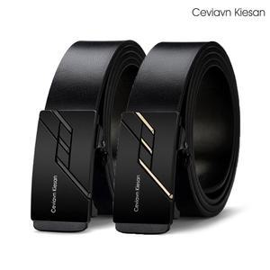 (CeviavnKiesan)) 세비안키슨 소가죽 남성벨트 정장 남자 가죽 벨트 자동버클 WY59