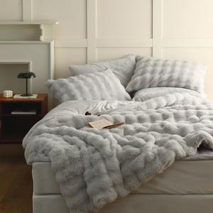 [플로라]레브 30mm 밍크 극세사 차렵이불 패드세트 Q