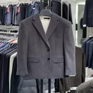 [트루젠]남성 코듀로이 차콜 풀스판 비지니스 캐주얼 자켓 남자 콤비