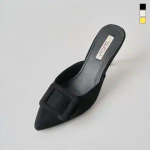 미르바네스슈즈 사각포인트 슬리퍼힐_8cm