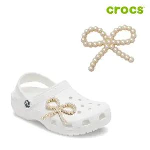 [크록스 정품] 진주 리본 지비츠 10012985
