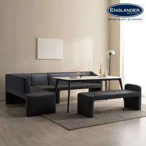 라따뚜이 통세라믹 6인용 리빙다이닝 식탁세트(3인소파+1인소파+코너형소파