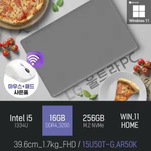 ⓒ LG 울트라PC 15U50T-G.AR50K i5-1334U 16GB 256GB WIN11 / 가성비 좋은 사무 인강 대학생 노트북
