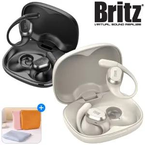 브리츠 Realfit5 오픈형 블루투스 이어폰 V5.4 무선충전 초경량 귀걸이형 운동 자전거 오토바이 라이딩