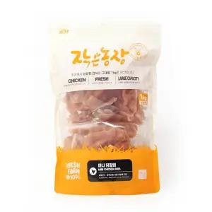 작은농장 강아지 사사미 간식 대용량 미니 닭갈비 1kg