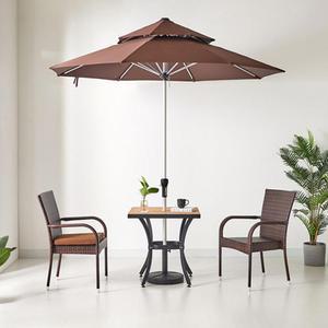 카페 생활방수 패브릭 라탄 가든 체어 라탄암 베란다의자 야외가구