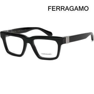 페라가모 안경테 SF2995 001 명품 패션 두꺼운 블랙 사각 뿔테