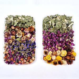 플라워 앵무새 포레깅 꽃베딩 레드 / 퍼플  100g 입질 뜯기 친환경 노즈워크 장난감 용품 자연주의 스트레스 해소