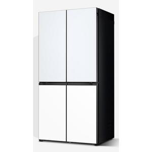 LG 디오스 오브제 키친핏 610L 4도어 양문형 빌트인 미스트 글라스 AI 냉장고