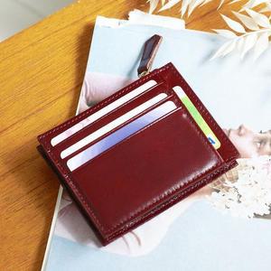 Y12 블루모던마운트 소가죽 지퍼 카드지갑 동전지갑