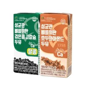 성균관 뼈를위한 두유 검은콩 달콩 + 호두와 아몬드 24팩 (총 48팩)