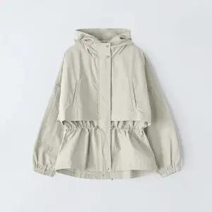 [앤클라인]루즈핏 스트링 숏 트렌치 점퍼 E5HM07