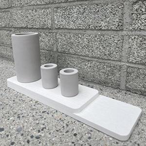 [셀러허브 1]규조토 트레이 화이트 욕실 다용도 받침대 30CM