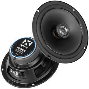 NVX ESP65 6.5인치 E-시리즈 양방향 동축 자동차 스피커, 360W 피크(120W RMS), 13mm PEI 돔 트위터, 폴리프로필렌 콘, 러버 서라운드, 4옴, 차량용 간편한 설치 /트럭(페어)
