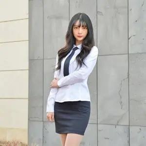 빅사이즈 고급 각카라 스판 기본핏 블라우스 3XL 교복-WFGGL65