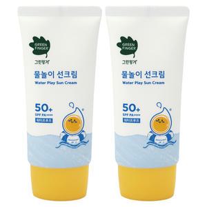 그린핑거 물놀이 선크림 워터프루프 50ml 2개