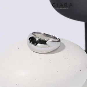[하프클럽/]CIARA mono 써지컬스틸 Bronx 볼륨 심플 반지