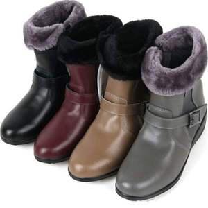 여성 방한 털부츠 소가죽 보온부츠 털신발