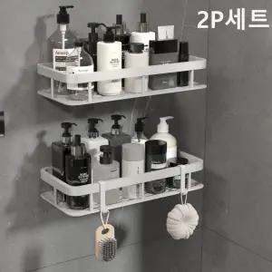 알뜰살림 무타공 욕실선반 화장실선반 정리대 2P세트