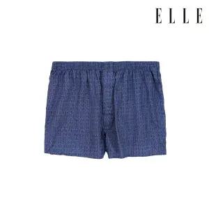 [롯데백화점]엘르이너웨어 면100 헥사곤퍼즐 트렁크팬티 EDMTK231NV