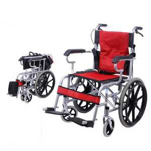 접이식 초경량 휠체어 기내용 여행 휴대용 바퀴의자