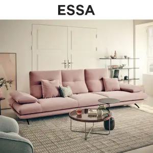 [롯데백화점]에싸 [신상품 특가+사은증정] 크로이 4인 스윙기능 리브 패브릭 소파