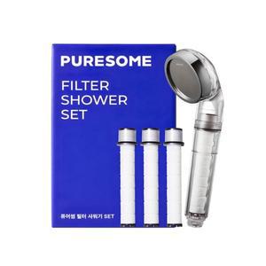 퓨어썸 필터 샤워기 + 필터 + 필터 리필 3개