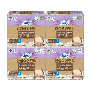 쏘피 안심숙면팬티 무표백 L 4개입 x4개