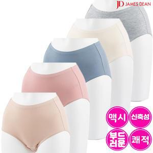제임스딘 여성 포근한 레이온 맥시 팬티 5매입 JHWPB090